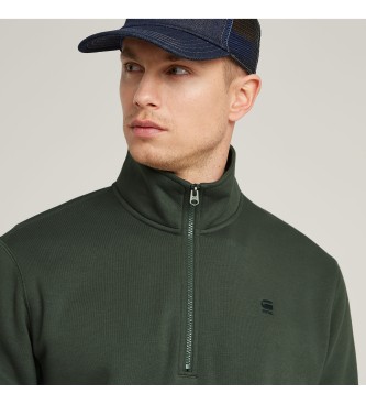 G-Star Sudadera Premium Core Half Zip verde