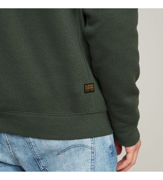 G-Star Sudadera Premium Core Half Zip verde