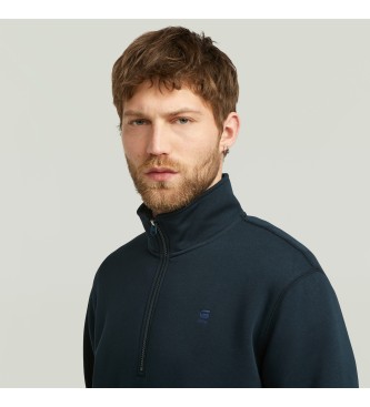 G-Star Felpa con mezza zip Navy Premium Core