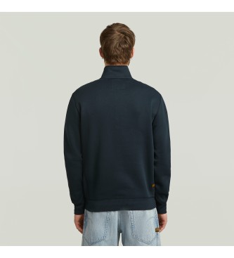 G-Star Felpa con mezza zip Navy Premium Core