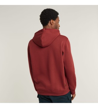 G-Star Sweat  capuche Premium Core rouge