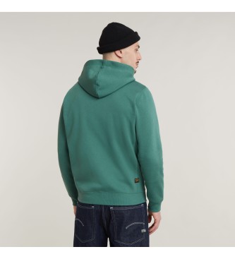 G-Star Sweatshirt Premium Core Ritssluiting groen