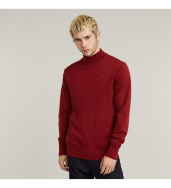 G-Star Premium Core Mock Knit Pullover kastanienbraun