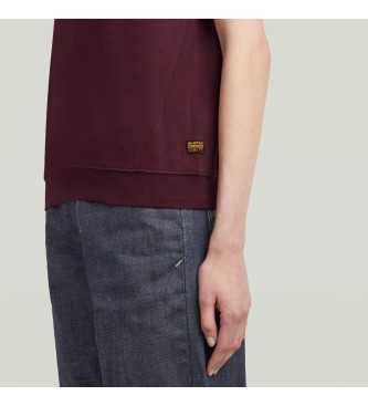 G-Star Raglanska majica v bordo barvi