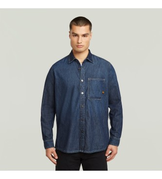 G-Star Regular Shirt 1-Pocket blau