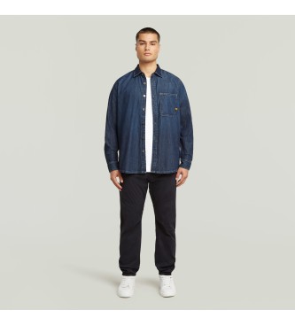 G-Star Regular Shirt 1-Pocket blau