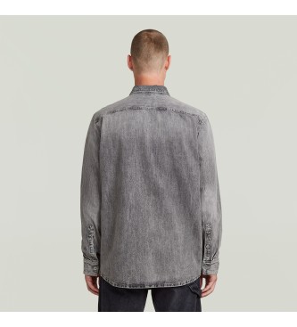 G-Star Regular Shirt 1 Pocket grey