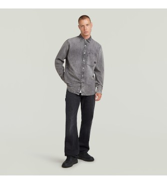 G-Star Regular Shirt 1 Pocket grey