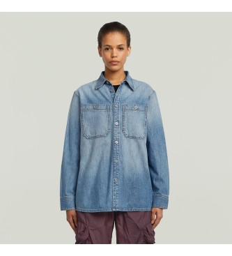 G-Star Camicia blu a 2 tasche vestibilit regolare
