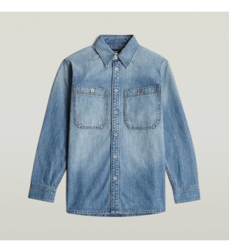 G-Star Camicia blu a 2 tasche vestibilit regolare