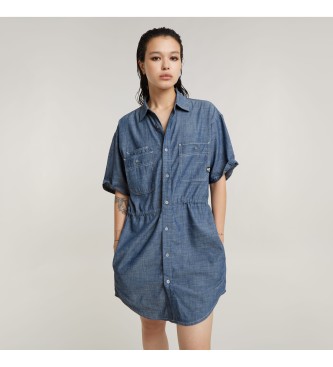 G-Star Relaxed Drawcord dress blue