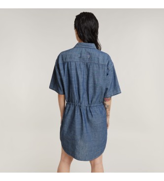 G-Star Relaxed Drawcord dress blue