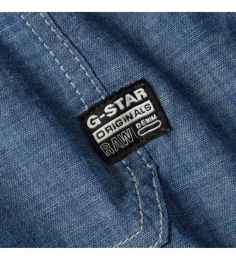 G-Star Vestido descontrado com cordes azul