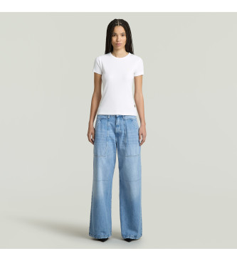 G-Star Hvid T-shirt med httermer