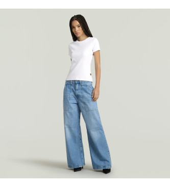 G-Star Hvid T-shirt med httermer