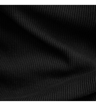 G-Star Polo Ribbed slim negro