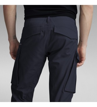 G-Star Pantaloni blu scuro affusolati regolari con zip 3D Rovic