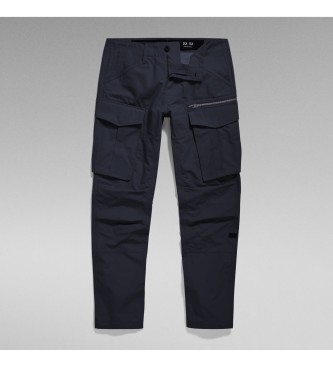 G-Star Pantaloni blu scuro affusolati regolari con zip 3D Rovic