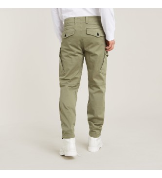 G-Star Pantaloni cargo verdi dritti affusolati Roxic