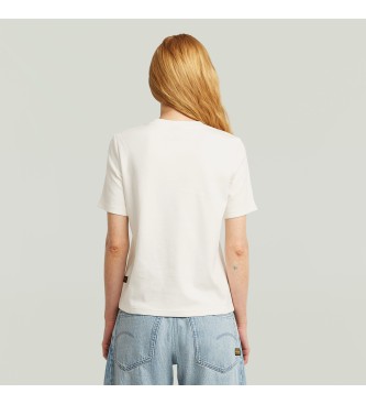 G-Star T-shirt Script biały