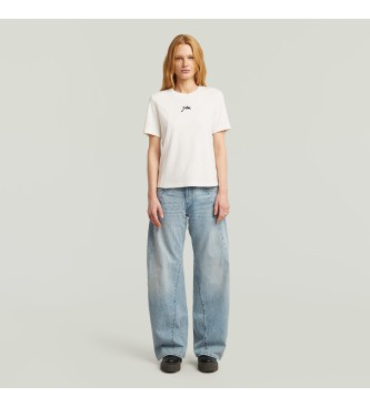 G-Star T-shirt Script biały