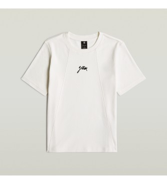 G-Star T-shirt Script biały