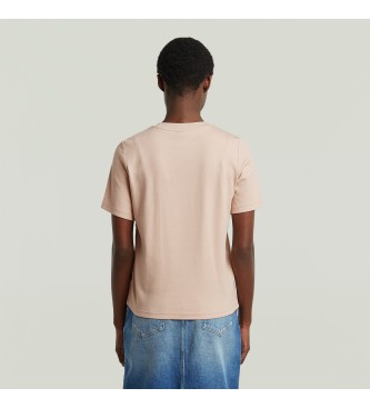 G-Star Koszulka Script w kolorze różowym