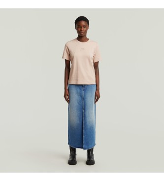 G-Star Koszulka Script w kolorze różowym