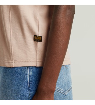 G-Star Koszulka Script w kolorze różowym