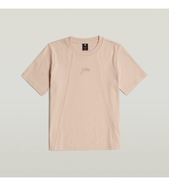 G-Star Koszulka Script w kolorze różowym