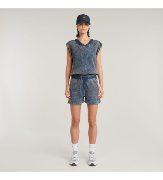 G-Star Short Overdyed Sweat bleu
