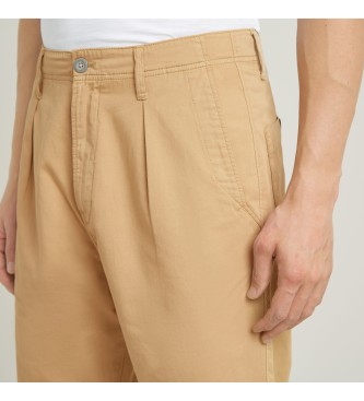 G-Star Short Chino plisado beige