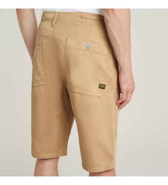 G-Star Short Chino plisado beige