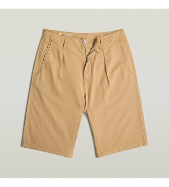 G-Star Short Chino plisado beige