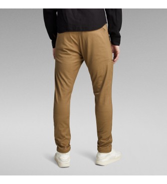 G-Star Spodnie chino skinny 2.0 brązowe