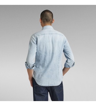 G-Star Camicia di jeans slim blu