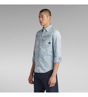 G-Star Camicia di jeans slim blu