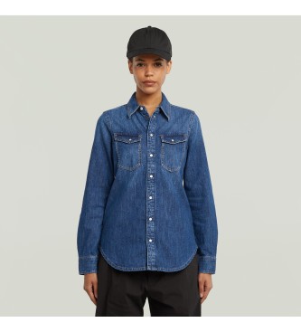 G-Star Camicia blu slim fit western