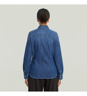G-Star Camicia blu slim fit western