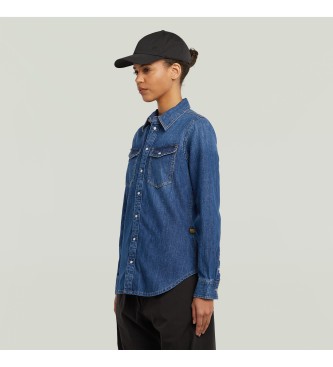 G-Star Camicia blu slim fit western