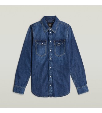G-Star Camicia blu slim fit western