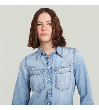 G-Star Camicia Slim Western azzurra