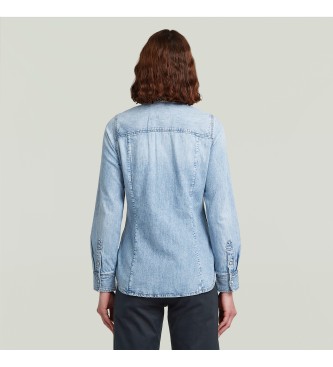G-Star Camicia Slim Western azzurra