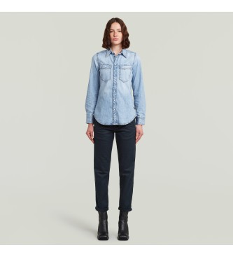 G-Star Camicia Slim Western azzurra