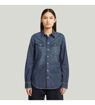 G-Star Camicia slim western blu scuro