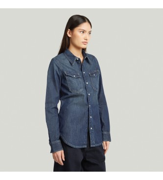 G-Star Camicia slim western blu scuro