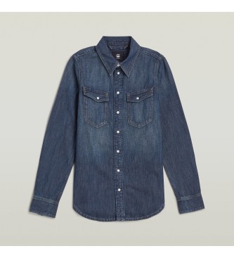 G-Star Camicia slim western blu scuro
