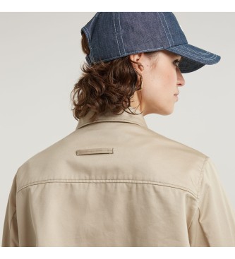 G-Star Beige overshirt med tape