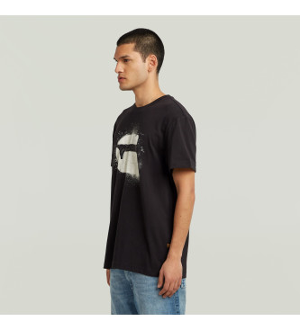 G-Star T-shirt Spray Logo black