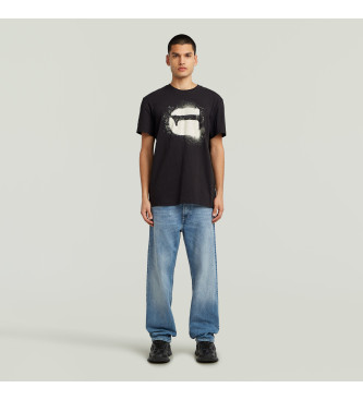 G-Star T-shirt Spray Logo black